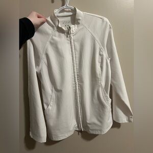 Women's White Scrub Jacket